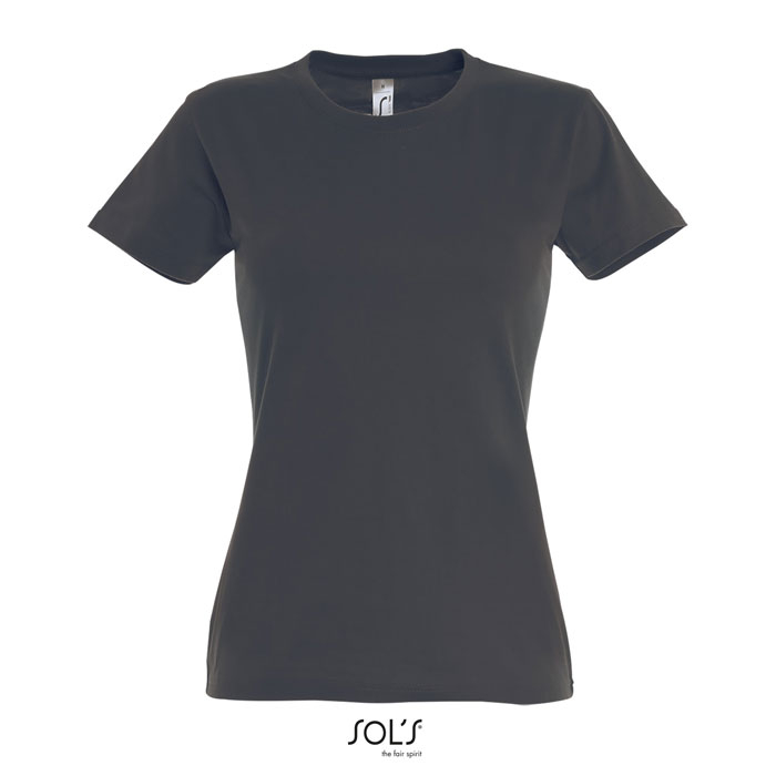 Tshirt femme publicitaire coton 190g - IMPERIAL gris souris